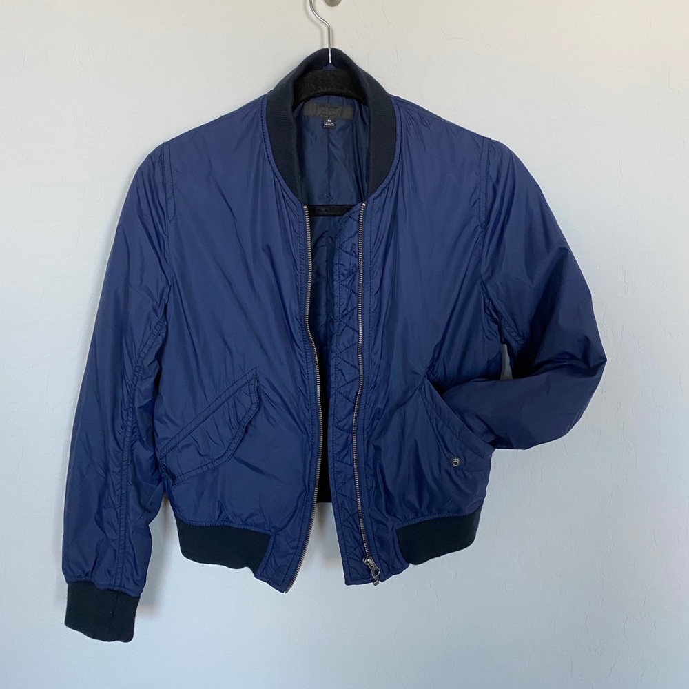 Uniqlo Navy Blue Bomber Jacket